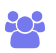 Icono de un grupo de personas, representando eventos, actividades o encuentros sociales.